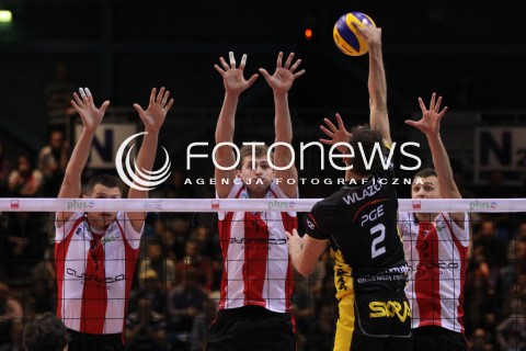  12.10.2011 RZESZOW SIATKOWKA PLUS LIGA 2011/2012 MEN VOLLEYBALL POLAND POLISH PLUSLIGA LEAGUE SEASON 2011/2012 MECZ ASSECO RESOVIA RZESZOW - PGE SKRA BELCHATOW N/Z ATAK WLAZLY BLOK GRZYB NOWAKOWSKI LOTMAN  
