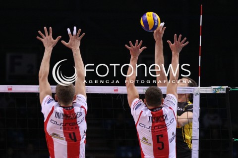  22.10.2011 RZESZOW SIATKOWKA PLUS LIGA 2011/2012 MEN VOLLEYBALL POLAND POLISH PLUSLIGA LEAGUE SEASON 2011/2012 MECZ ASSECO RESOVIA RZESZOW - LOTOS TREFL GDANSK N/Z ATAK MATTI HIETANEN BLOK PIOTR NOWAKOWSKI LUKAS TICHACEK  