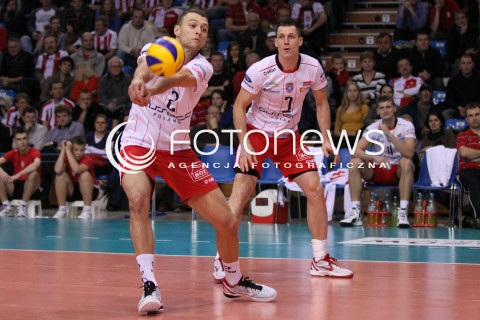  14.12.2011 RZESZOW SIATKOWKA PUCHAR CEV 1/8 FINALU 2012 MEN 2011/2012 CEV VOLLEYBALL CUP MEN MECZ ASSECO RESOVIA RZESZOW - DRAISMA DYNAMO APELDOORN N/Z PAUL LOTMAN OLIEG ACHREM  