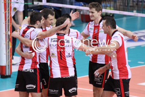  14.01.2012 RZESZOW SIATKOWKA PLUS LIGA 2011/2012 MEN VOLLEYBALL POLAND POLISH PLUSLIGA LEAGUE SEASON 2011/2012 MECZ ASSECO RESOVIA RZESZOW - FART KIELCE N/Z RADOSC SIATKARZY ASSECO RESOVIA  