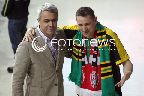  22.01.2012 RZESZOW SIATKOWKA PUCHAR POLSKI 2012 MEN VOLLEYBALL ENEA CUP MEN MECZ FINAL JASTRZEBSKI WEGIEL - PGE SKRA BELCHATOW N/Z ANDREA ANASTASI I KIBIC  