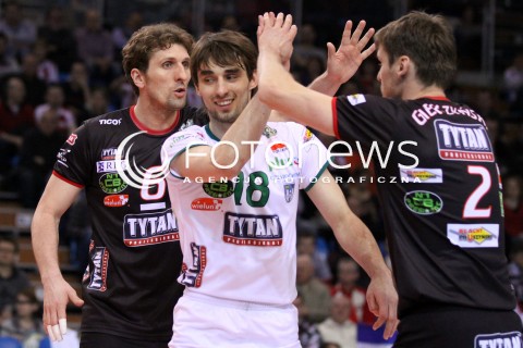  09.03.2012 RZESZOW SIATKOWKA PLUS LIGA 2011/2012 MEN VOLLEYBALL POLAND POLISH PLUSLIGA LEAGUE SEASON 2011/2012 MECZ ASSECO RESOVIA RZESZOW - TYTAN AZS CZESTOCHOWA N/Z DAWID MUREK KRZYSZTOF GIERCZYNSKI ADRIAN STANCZAK  