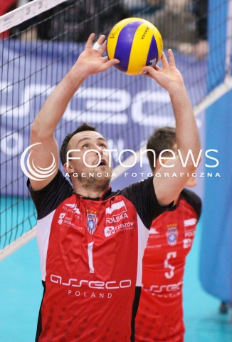  14.03.2012 RZESZOW SIATKOWKA PUCHAR CEV POLFINAL 2012 MEN 2011/2012 CEV VOLLEYBALL CUP MEN MECZ ASSECO RESOVIA RZESZOW -  ACH VOLLEY LUBLANA N/Z MACIEJ DOBROWOLSKI  