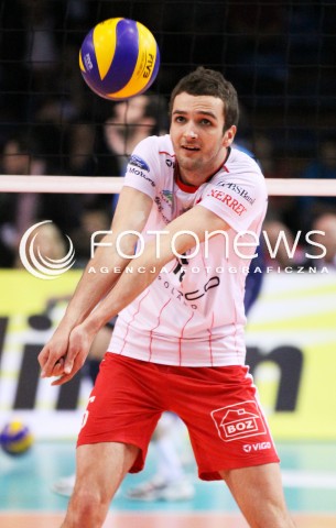  28.03.2012 RZESZOW SIATKOWKA PUCHAR CEV FINAL 2012 MEN 2011/2012 CEV VOLLEYBALL CUP MEN MECZ ASSECO RESOVIA RZESZOW -  DYNAMO MOSKWA N/Z MATEUSZ MIKA  