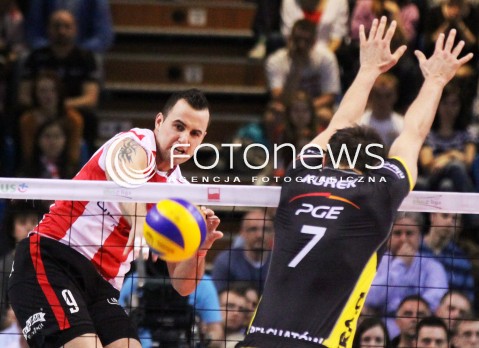  21.04.2012 RZESZOW SIATKOWKA PLUSLIGA 3. MECZ FINALOWY SEZONU 2011/2012 MEN VOLLEYBALL PLUSLIGA SEASON 2011/2012 FINAL GAME NUMBER 3 ASSECO RESOVIA - PGE SKRA BELCHATOW N/Z GYORGY GROZER BARTOSZ KUREK  