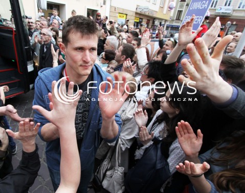  22.04.2012 RZESZOW SIATKOWKA PLUSLIGA 4. MECZ FINALOWY SEZONU 2011/2012 MEN VOLLEYBALL PLUSLIGA SEASON 2011/2012 FINAL GAME NUMBER 4 ASSECO RESOVIA - PGE SKRA BELCHATOW N/Z LUKAS TICHACEK RADOSC KIBICOW NA ULIACACH RZESZOWA  