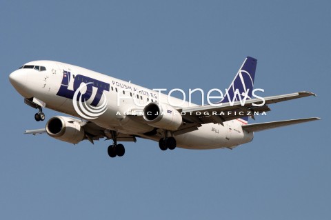  PHOTO: MACIEJ GOCLON/EAST NEWS LOTNISKO RZESZOW JASIONKA. SAMOLOT BOEING 737 SP-LLL LINII LOTNICZEJ PLL LOT 
