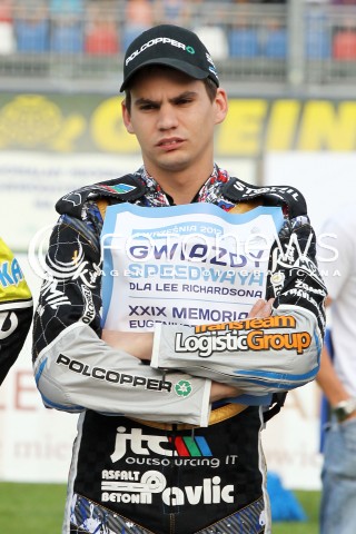  01.09.2012 RZESZOW ZUZEL SPEEDWAY GWIAZDY SPEEDWAYA DLA LEE RICHARDSONA I XXIX MEMORIAL EUGENIUSZA NAZIMKA N/Z JURICA PAVLIC FOTO MACIEJ GOCLON / FOTONEWS 