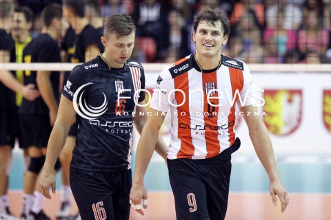  14.09.2012 KROSNO SIATKOWKA V TURNIEJ O PUCHAR PREZYDENTA MIASTA KROSNA MECZ ASSECO RESOVIA RZESZOW - LOTOS TREFL GDANSK N/Z ZBIGNIEW BARTMAN RADOSC KRZYSZTOF IGNACZAK  