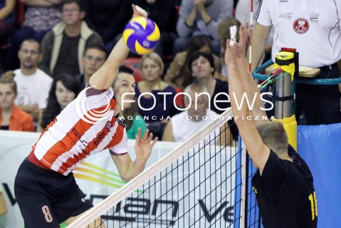  14.09.2012 KROSNO SIATKOWKA V TURNIEJ O PUCHAR PREZYDENTA MIASTA KROSNA MECZ ASSECO RESOVIA RZESZOW - LOTOS TREFL GDANSK N/Z RAFAL BUSZEK  