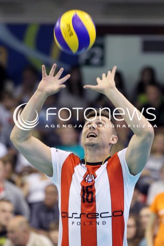  15.09.2012 KROSNO SIATKOWKA V TURNIEJ O PUCHAR PREZYDENTA MIASTA KROSNA MECZ ASSECO RESOVIA RZESZOW - ZAKSA KEDZIERZYN KOZLE N/Z KRZYSZTOF IGNACZAK  