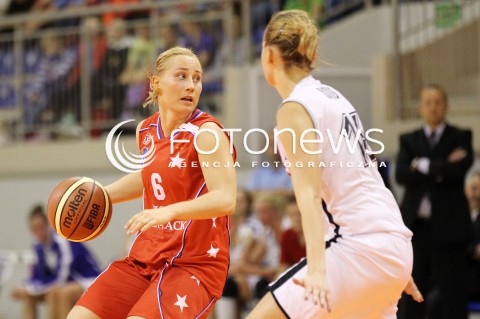  28.09.2012 LANCUT KOSZYKOWKA KOBIET FORD GERMAZ EKSTRAKLASA PLKK WOMEN BASKETBALL MECZ AZS OPTEAM RZESZOW - WISLA CAN-PACK KRAKOW N/Z PAULINA PAWLAK ANETA KOTNIS  