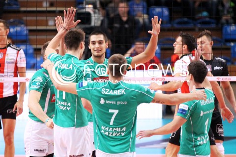  06.10.2012 RZESZOW SIATKOWKA PLUS LIGA 2012/2013 1. KOLEJKA MEN VOLLEYBALL POLAND POLISH PLUSLIGA LEAGUE SEASON 2012/2013 MECZ ASSECO RESOVIA RZESZOW - INDYKPOL AZS OLSZTYN N/Z PIOTR HAIN RADOSC SIATKARZY INDYKPOL AZS OLSZTYN  