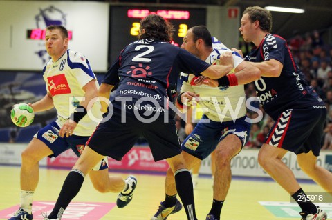  13.10.2012 MIELEC POLAND PILKA RECZNA PUCHAR EHF 2. RUNDA 2012/2013 MEN'S HANDBALL EHF CUP SECOND ROUND MECZ MATCH TAURON STAL MIELEC - TEAM TVIS HOLSTEBRO N/Z RAFAL GLINSKI MIROSLAW GUDZ JAKOB THOUSTRUP KLAUS THOMSEN  