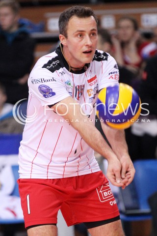  14.11.2012 RZESZOW SIATKOWKA LIGA MISTRZOW MEN CEV VOLLEYBALL CHAMPIONS LEAGUE 2013 MATCH ASSECO RESOVIA RZESZOW - BRE BANCA LANNUTTI CUNEO N/Z MACIEJ DOBROWOLSKI  
