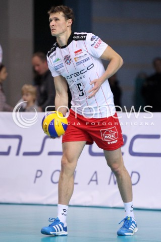  14.11.2012 RZESZOW SIATKOWKA LIGA MISTRZOW MEN CEV VOLLEYBALL CHAMPIONS LEAGUE 2013 MATCH ASSECO RESOVIA RZESZOW - BRE BANCA LANNUTTI CUNEO N/Z LUKAS TICHACEK  