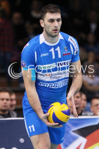  14.11.2012 RZESZOW SIATKOWKA LIGA MISTRZOW MEN CEV VOLLEYBALL CHAMPIONS LEAGUE 2013 MATCH ASSECO RESOVIA RZESZOW - BRE BANCA LANNUTTI CUNEO N/Z TSVETAN SOKOLOV  