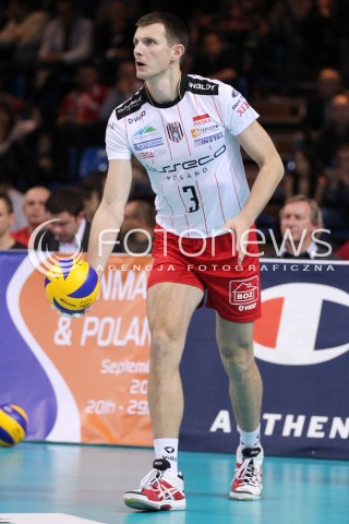  14.11.2012 RZESZOW SIATKOWKA LIGA MISTRZOW MEN CEV VOLLEYBALL CHAMPIONS LEAGUE 2013 MATCH ASSECO RESOVIA RZESZOW - BRE BANCA LANNUTTI CUNEO N/Z WOJCIECH GRZYB  