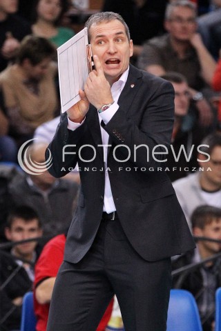  14.11.2012 RZESZOW SIATKOWKA LIGA MISTRZOW MEN CEV VOLLEYBALL CHAMPIONS LEAGUE 2013 MATCH ASSECO RESOVIA RZESZOW - BRE BANCA LANNUTTI CUNEO N/Z ZLOSC ANDRZEJ KOWAL TRENER ( HEAD COACH )  