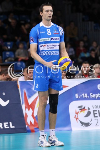  14.11.2012 RZESZOW SIATKOWKA LIGA MISTRZOW MEN CEV VOLLEYBALL CHAMPIONS LEAGUE 2013 MATCH ASSECO RESOVIA RZESZOW - BRE BANCA LANNUTTI CUNEO N/Z EMANUEL KOHUT  