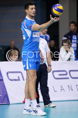  14.11.2012 RZESZOW SIATKOWKA LIGA MISTRZOW MEN CEV VOLLEYBALL CHAMPIONS LEAGUE 2013 MATCH ASSECO RESOVIA RZESZOW - BRE BANCA LANNUTTI CUNEO N/Z LUIGI MASTRANGELO  