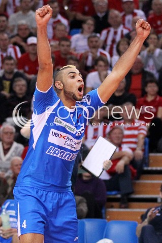  14.11.2012 RZESZOW SIATKOWKA LIGA MISTRZOW MEN CEV VOLLEYBALL CHAMPIONS LEAGUE 2013 MATCH ASSECO RESOVIA RZESZOW - BRE BANCA LANNUTTI CUNEO N/Z EARVIN NGAPETH RADOSC  