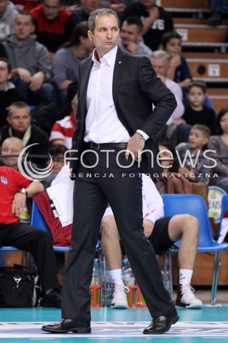  17.11.2012 RZESZOW SIATKOWKA PLUS LIGA 2012/2013 MEN VOLLEYBALL POLAND POLISH PLUSLIGA LEAGUE SEASON 2012/2013 MECZ ASSECO RESOVIA RZESZOW - EFFECTOR KIELCE N/Z ANDRZEJ KOWAL TRENER ( HEAD COACH )  