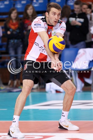  17.11.2012 RZESZOW SIATKOWKA PLUS LIGA 2012/2013 MEN VOLLEYBALL POLAND POLISH PLUSLIGA LEAGUE SEASON 2012/2013 MECZ ASSECO RESOVIA RZESZOW - EFFECTOR KIELCE N/Z NIKOLA KOVACEVIC  
