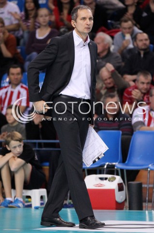  17.11.2012 RZESZOW SIATKOWKA PLUS LIGA 2012/2013 MEN VOLLEYBALL POLAND POLISH PLUSLIGA LEAGUE SEASON 2012/2013 MECZ ASSECO RESOVIA RZESZOW - EFFECTOR KIELCE N/Z ANDRZEJ KOWAL TRENER ( HEAD COACH )  