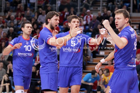  17.11.2012 RZESZOW SIATKOWKA PLUS LIGA 2012/2013 MEN VOLLEYBALL POLAND POLISH PLUSLIGA LEAGUE SEASON 2012/2013 MECZ ASSECO RESOVIA RZESZOW - EFFECTOR KIELCE N/Z GRZEGORZ PAJAK ROBERT MILCZAREK MILOSZ ZNISZCZOL GRZEGORZ KOKOCINSKI RADOSC  