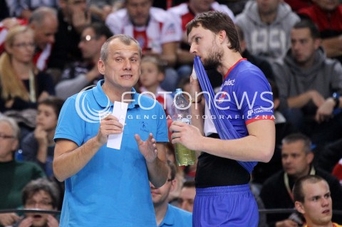  17.11.2012 RZESZOW SIATKOWKA PLUS LIGA 2012/2013 MEN VOLLEYBALL POLAND POLISH PLUSLIGA LEAGUE SEASON 2012/2013 MECZ ASSECO RESOVIA RZESZOW - EFFECTOR KIELCE N/Z DARIUSZ DASZKIEWICZ GRZEGORZ PAJAK RADOSC  