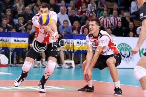  17.11.2012 RZESZOW SIATKOWKA PLUS LIGA 2012/2013 MEN VOLLEYBALL POLAND POLISH PLUSLIGA LEAGUE SEASON 2012/2013 MECZ ASSECO RESOVIA RZESZOW - EFFECTOR KIELCE N/Z ZBIGNIEW BARTMAN ALEH ACHREM OLIEG AKHREM  