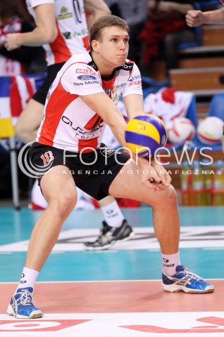  24.11.2012 RZESZOW SIATKOWKA PLUS LIGA 2012/2013 MEN VOLLEYBALL POLAND POLISH PLUSLIGA LEAGUE SEASON 2012/2013 MECZ ASSECO RESOVIA RZESZOW - AZS POLITECHNIKA WARSZAWSKA N/Z SZYMON PALKA  