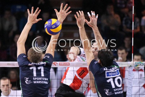  24.11.2012 RZESZOW SIATKOWKA PLUS LIGA 2012/2013 MEN VOLLEYBALL POLAND POLISH PLUSLIGA LEAGUE SEASON 2012/2013 MECZ ASSECO RESOVIA RZESZOW - AZS POLITECHNIKA WARSZAWSKA N/Z NIKOLA KOVACEVIC MACIEJ ZAJDER GRZEGORZ SZYMANSKI  