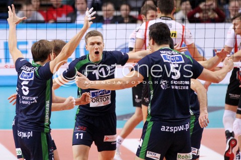  24.11.2012 RZESZOW SIATKOWKA PLUS LIGA 2012/2013 MEN VOLLEYBALL POLAND POLISH PLUSLIGA LEAGUE SEASON 2012/2013 MECZ ASSECO RESOVIA RZESZOW - AZS POLITECHNIKA WARSZAWSKA N/Z MACIEJ ZAJDER RADOSC  