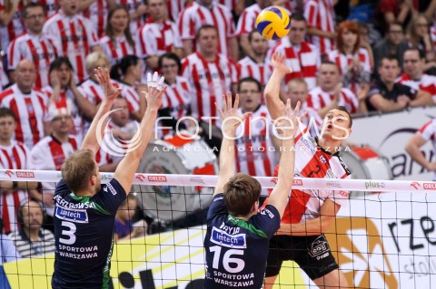  24.11.2012 RZESZOW SIATKOWKA PLUS LIGA 2012/2013 MEN VOLLEYBALL POLAND POLISH PLUSLIGA LEAGUE SEASON 2012/2013 MECZ ASSECO RESOVIA RZESZOW - AZS POLITECHNIKA WARSZAWSKA N/Z PAUL LOTMAN KRZYSZTOF WIERZBOWSKI DAWID DRYJA  