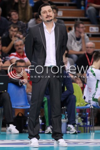  24.11.2012 RZESZOW SIATKOWKA PLUS LIGA 2012/2013 MEN VOLLEYBALL POLAND POLISH PLUSLIGA LEAGUE SEASON 2012/2013 MECZ ASSECO RESOVIA RZESZOW - AZS POLITECHNIKA WARSZAWSKA N/Z JAKUB BEDNARUK TRENER ( HEAD COACH )  