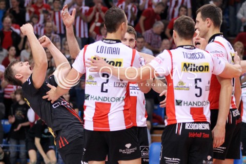  24.11.2012 RZESZOW SIATKOWKA PLUS LIGA 2012/2013 MEN VOLLEYBALL POLAND POLISH PLUSLIGA LEAGUE SEASON 2012/2013 MECZ ASSECO RESOVIA RZESZOW - AZS POLITECHNIKA WARSZAWSKA N/Z KRZYSZTOF IGNACZAK RADOSC  