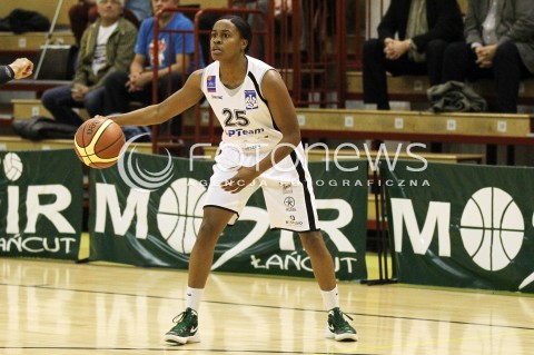  28.11.2012 LANCUT KOSZYKOWKA KOBIET FORD GERMAZ EKSTRAKLASA PLKK WOMEN BASKETBALL MECZ AZS OPTEAM RZESZOW - CENTRUM WZGORZE GDYNIA N/Z LEAH METCALF  