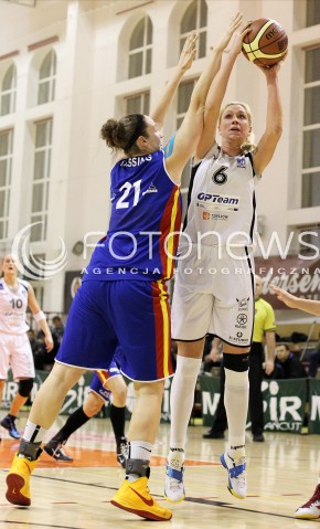  28.11.2012 LANCUT KOSZYKOWKA KOBIET FORD GERMAZ EKSTRAKLASA PLKK WOMEN BASKETBALL MECZ AZS OPTEAM RZESZOW - CENTRUM WZGORZE GDYNIA N/Z ANNA KUNCEWICZ LEAH KASSING  