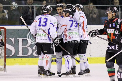  04.12.2012 SANOK HOKEJ NA LODZIE PLH MECZ CIARKO PBS BANK SANOK - GKS TYCHY N/Z RADOSC CIARKO SANOK  