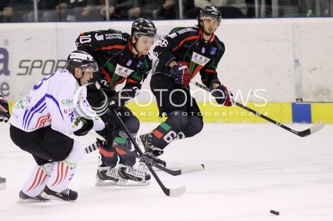  04.12.2012 SANOK HOKEJ NA LODZIE PLH MECZ CIARKO PBS BANK SANOK - GKS TYCHY N/Z BOGUSLAW RAPALA MARTIN PRZYGODZKI JAKUB WITECKI  