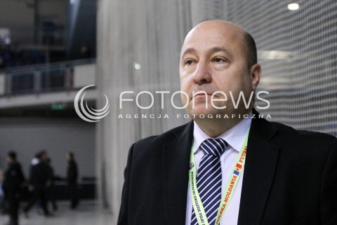  05.12.2012 RZESZOW FUTSAL PILKA NOZNA REPREZENTACJA POLSKI MECZ TOWARZYSKI POLSKA - MOLDAWIA N/Z KAZIMIERZ GREN PREZES PODKARPACKIEGO ZWIAZKU PILKI NOZNEJ PZPN  