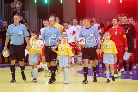  05.12.2012 RZESZOW FUTSAL PILKA NOZNA REPREZENTACJA POLSKI MECZ TOWARZYSKI POLSKA - MOLDAWIA N/Z PREZENTACJA REPREZENTACJI  