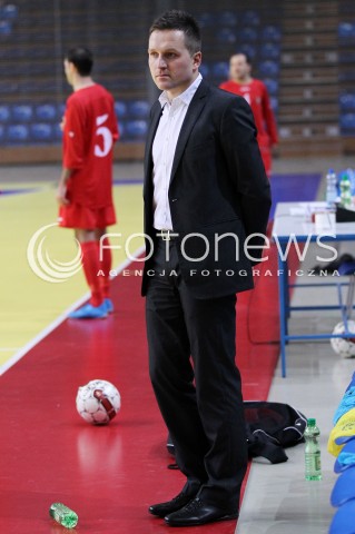  05.12.2012 RZESZOW FUTSAL PILKA NOZNA REPREZENTACJA POLSKI MECZ TOWARZYSKI POLSKA - MOLDAWIA N/Z KLAUDIUSZ HIRSCH TRENER  