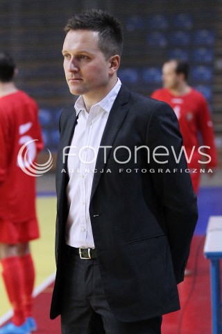  05.12.2012 RZESZOW FUTSAL PILKA NOZNA REPREZENTACJA POLSKI MECZ TOWARZYSKI POLSKA - MOLDAWIA N/Z KLAUDIUSZ HIRSCH TRENER  