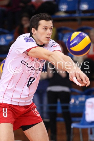  12.12.2012 RZESZOW SIATKOWKA LIGA MISTRZOW MEN CEV VOLLEYBALL CHAMPIONS LEAGUE 2013 MATCH ASSECO RESOVIA RZESZOW - ARAGO DE SETE N/Z RAFAL BUSZEK  