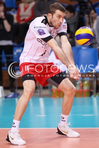  12.12.2012 RZESZOW SIATKOWKA LIGA MISTRZOW MEN CEV VOLLEYBALL CHAMPIONS LEAGUE 2013 MATCH ASSECO RESOVIA RZESZOW - ARAGO DE SETE N/Z NIKOLA KOVACEVIC  