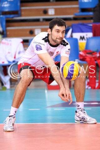  12.12.2012 RZESZOW SIATKOWKA LIGA MISTRZOW MEN CEV VOLLEYBALL CHAMPIONS LEAGUE 2013 MATCH ASSECO RESOVIA RZESZOW - ARAGO DE SETE N/Z GRZEGORZ KOSOK  