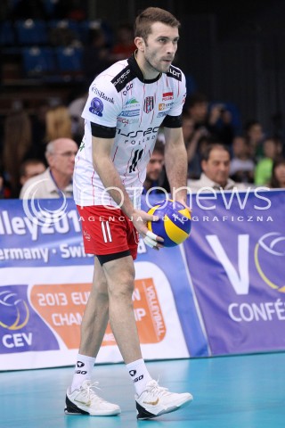  12.12.2012 RZESZOW SIATKOWKA LIGA MISTRZOW MEN CEV VOLLEYBALL CHAMPIONS LEAGUE 2013 MATCH ASSECO RESOVIA RZESZOW - ARAGO DE SETE N/Z NIKOLA KOVACEVIC  